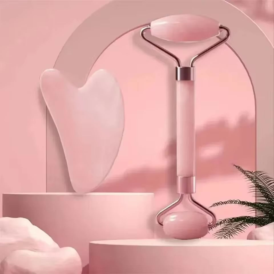 GUA SHA QUARTZ ROSE