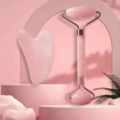 GUA SHA QUARTZ ROSE